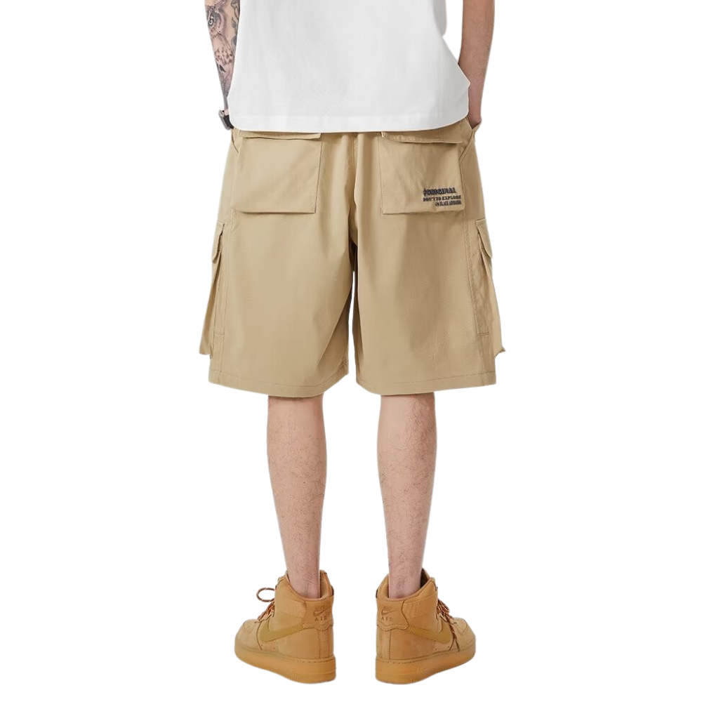 Japanese Solid Color Cargo Shorts