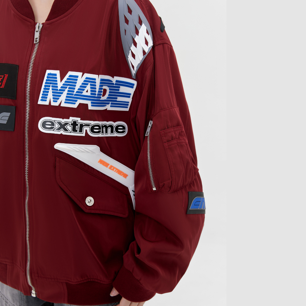 Motorcycle Style high street oxford cloth Jacket