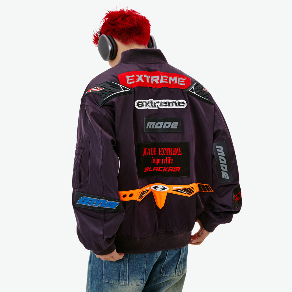 Motorcycle Style high street oxford cloth Jacket