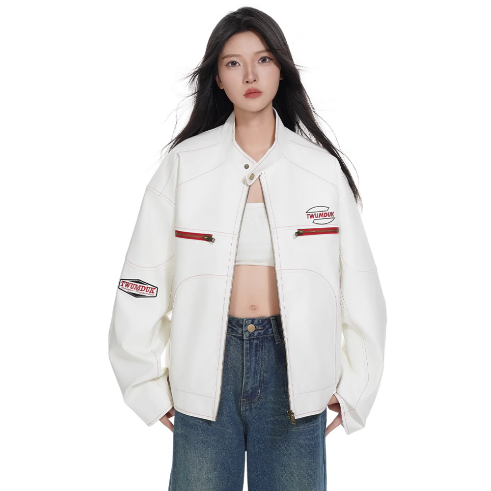 Casual Leather Motorcycle Jacket