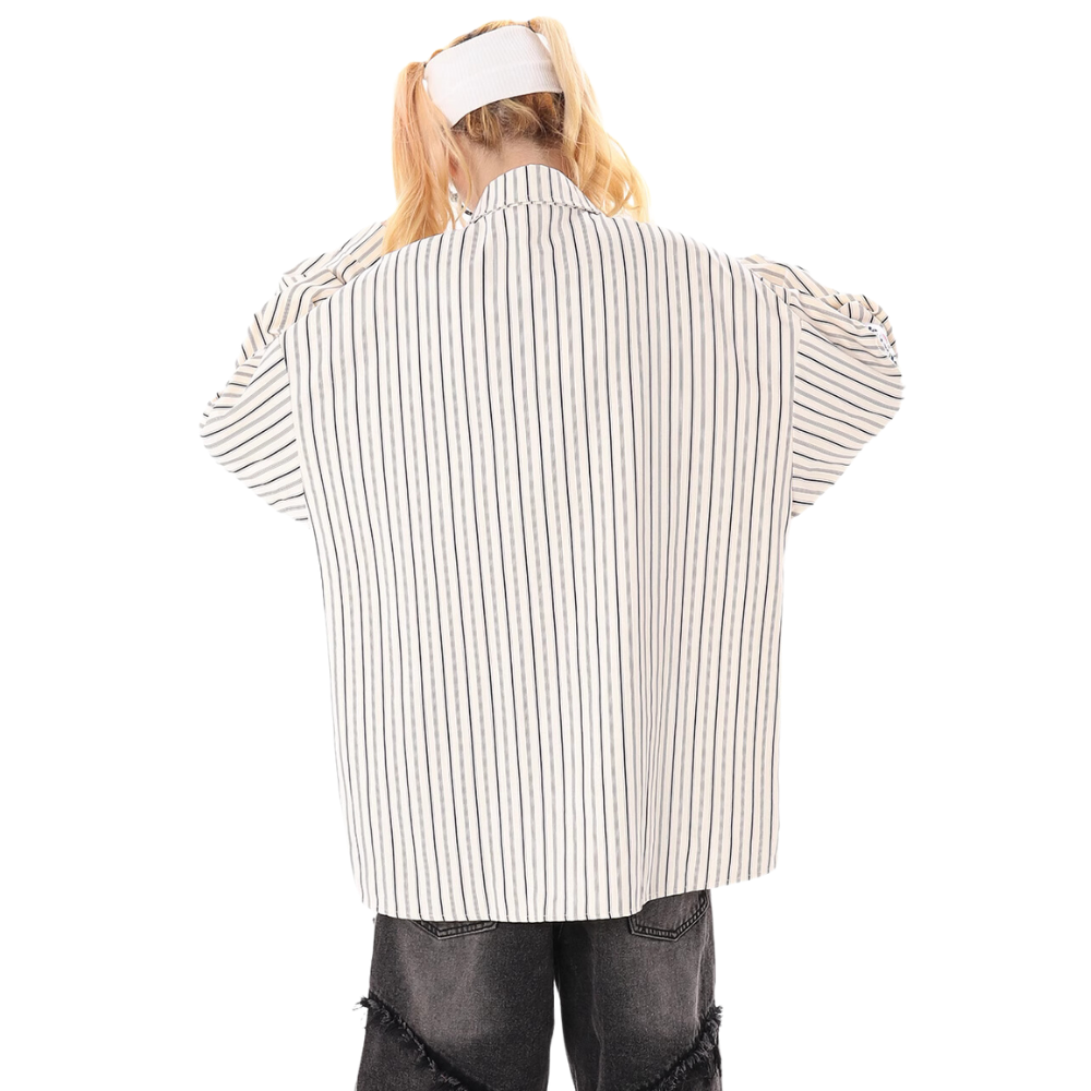 Vintage Baseball Letters Embroidered Shirt