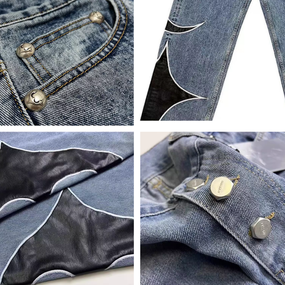 🔥American Hip Hop Street Versatile Printed Jeans