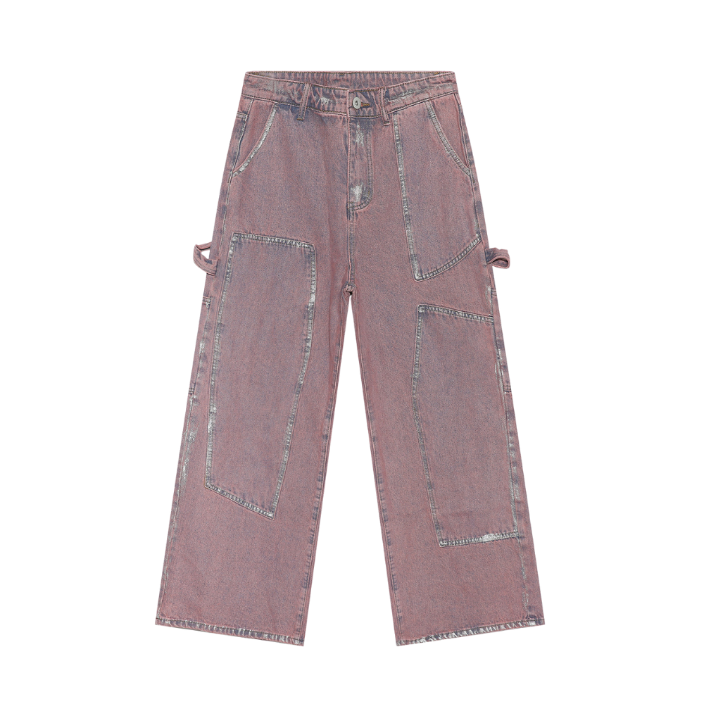 High Street Painted Pleated Denim Jacket