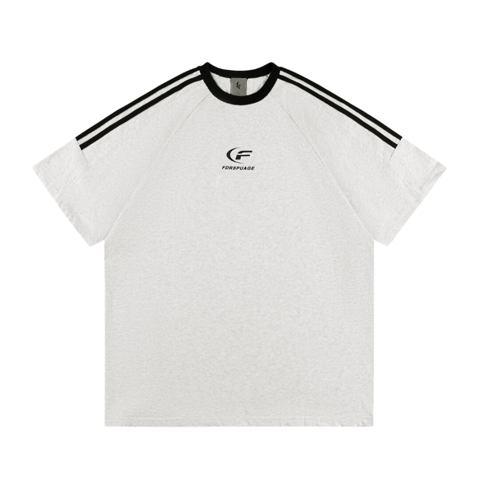 Retro Letter Print Raglan Sleeve T-shirt