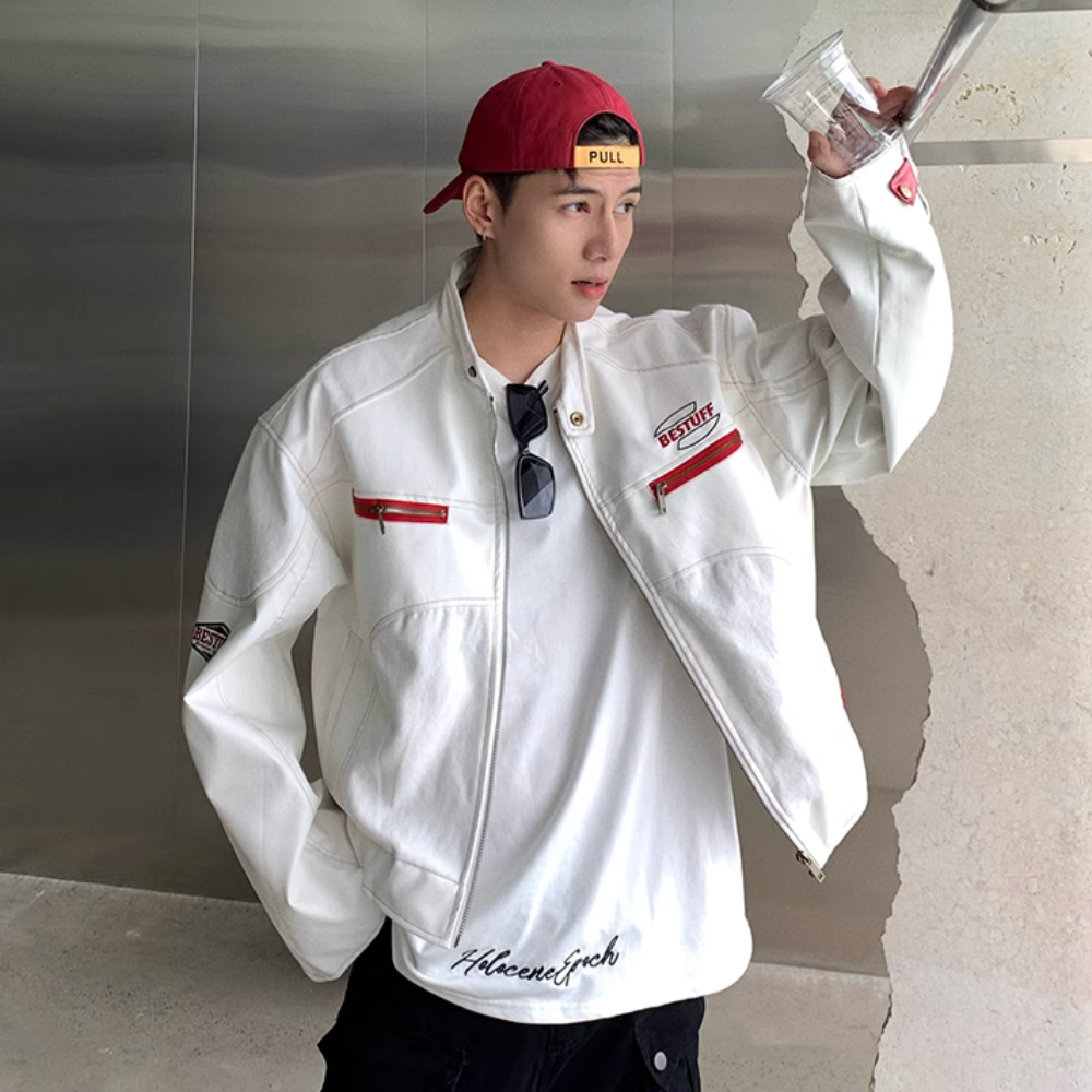 Casual Leather Motorcycle Jacket