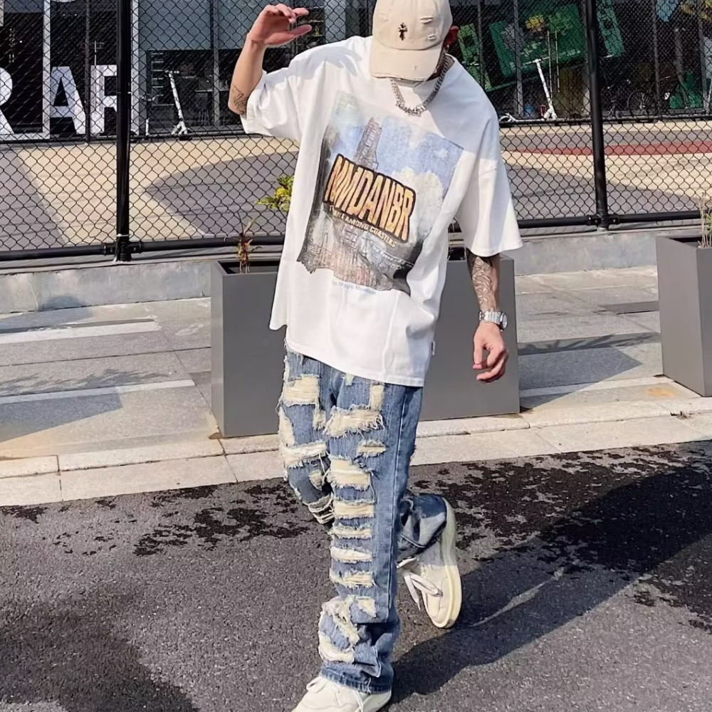 American Heavy Distressed Jeans