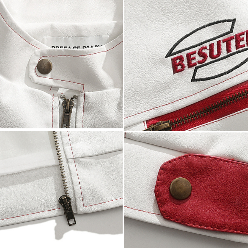 Casual Leather Motorcycle Jacket