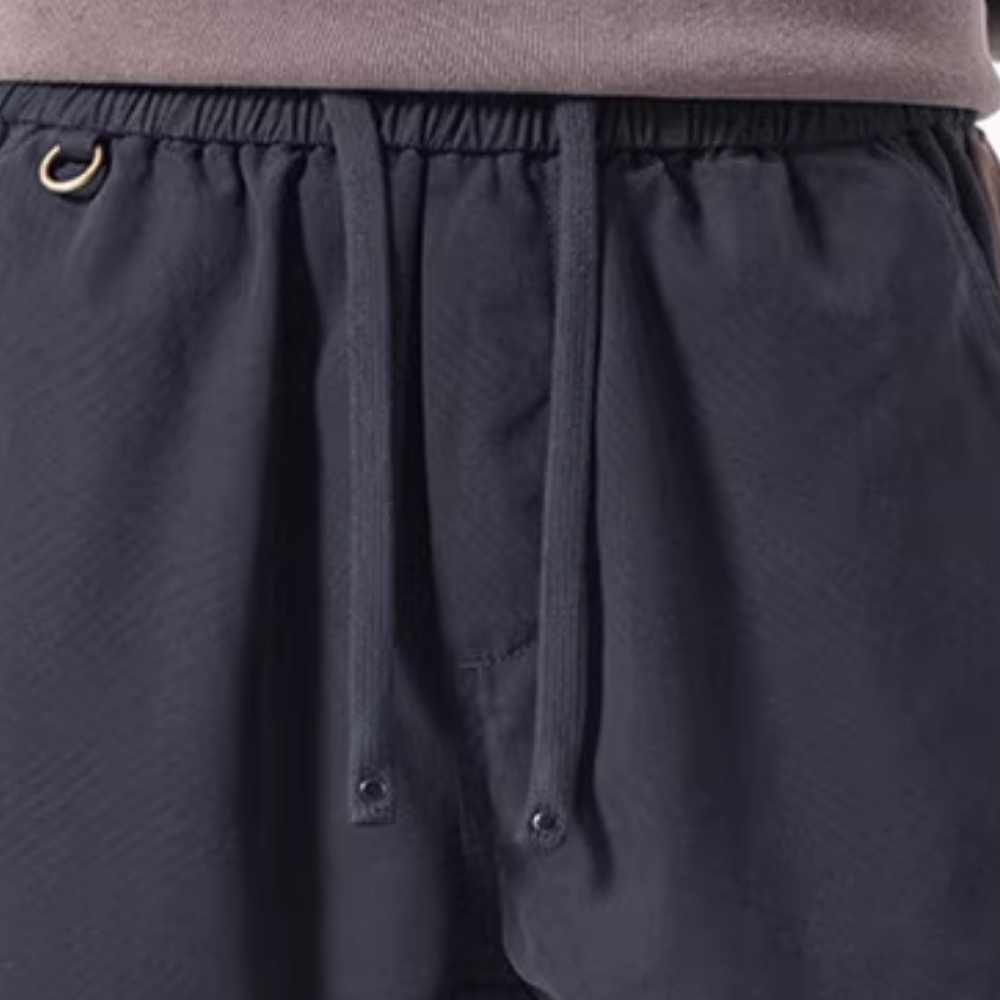 Japanese Contrasting Cargo Pants