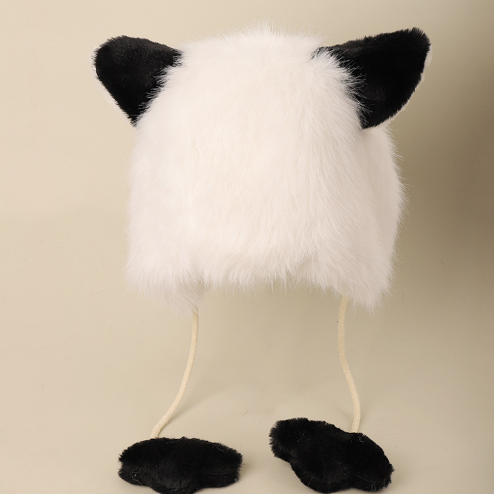 Raccoon Windproof Plush Hat