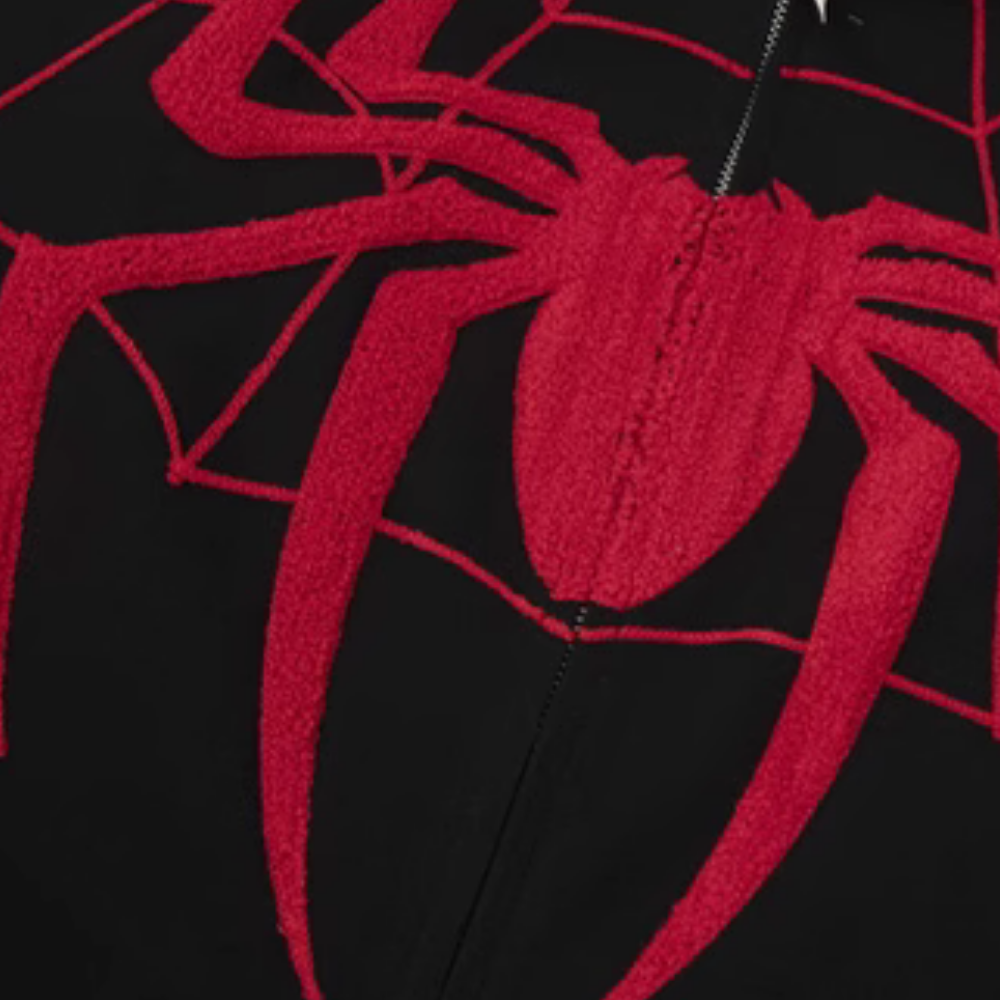 🔥High Street Spider Jacquard Hoodie
