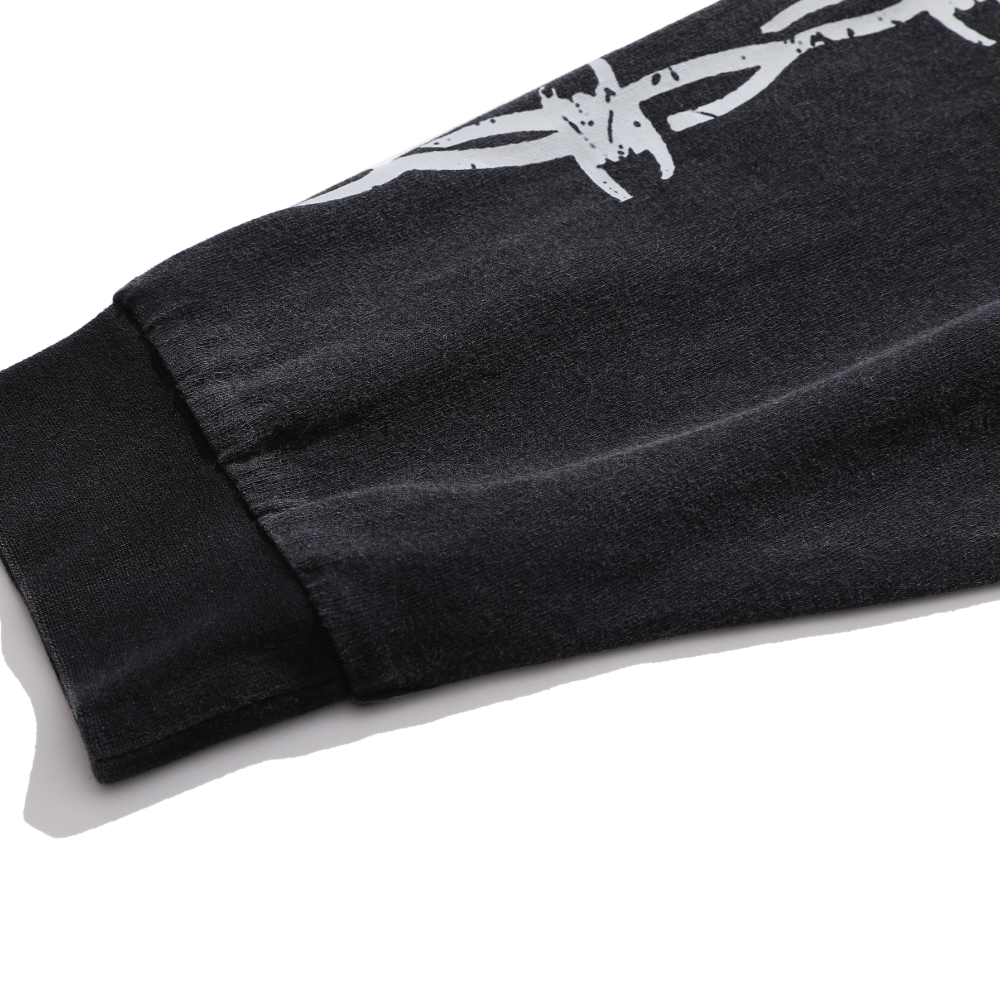 Retro Hanging Gradient Wash Sweatshirt