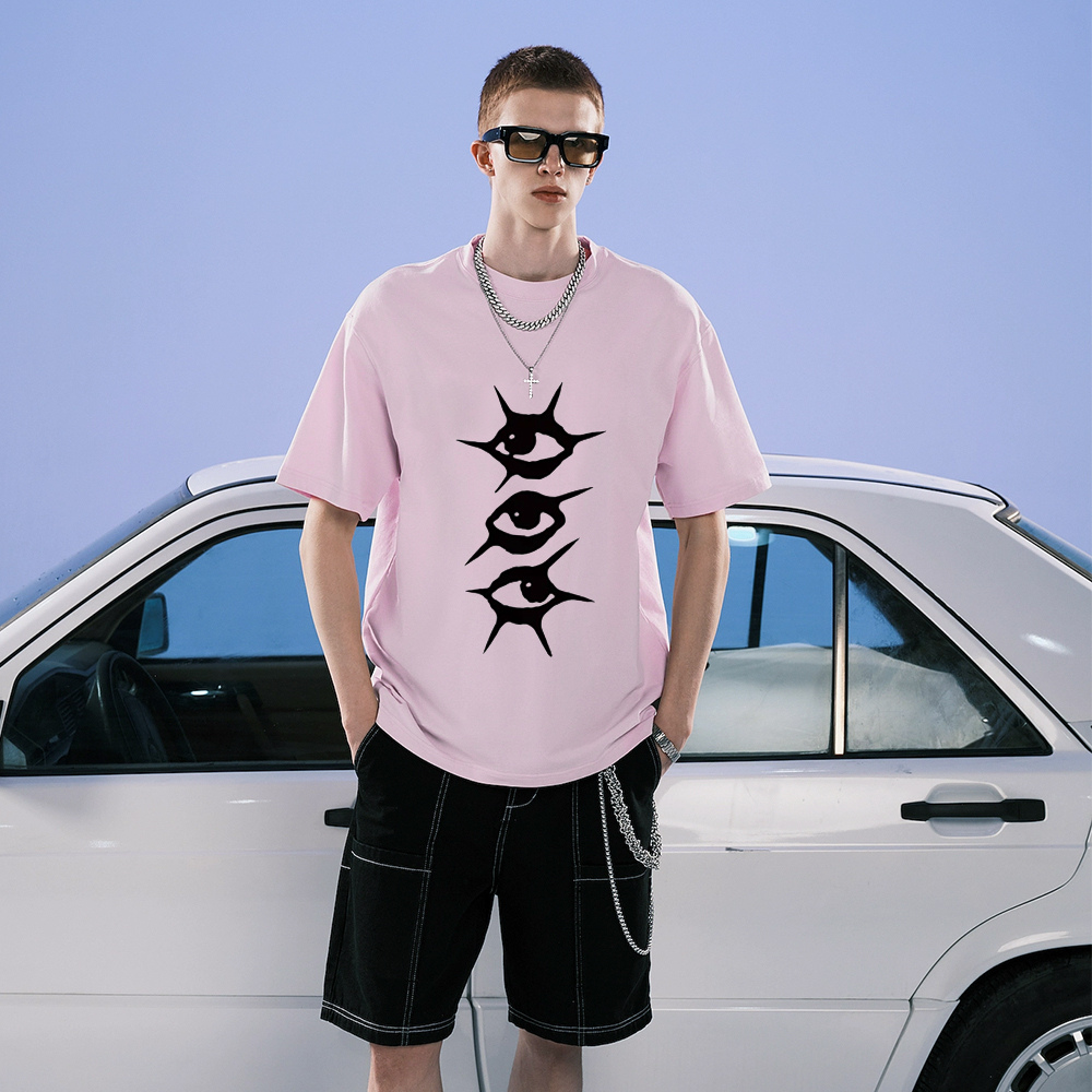 Summer Loose Key Print T-shirt