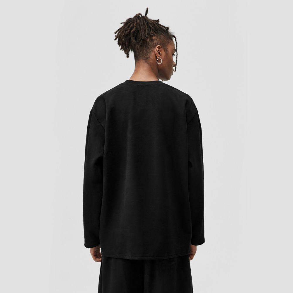 Grumpy Kitty Print Long Sleeve Shirt