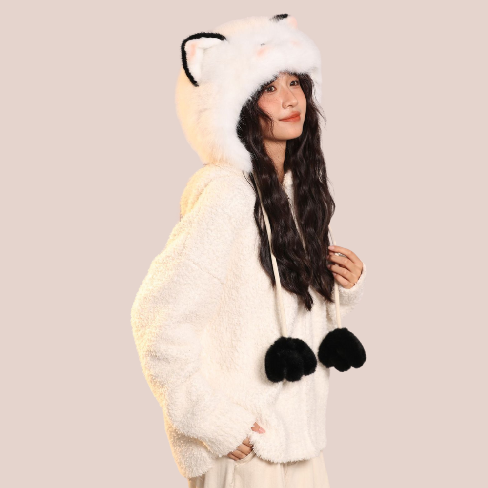 Raccoon Windproof Plush Hat