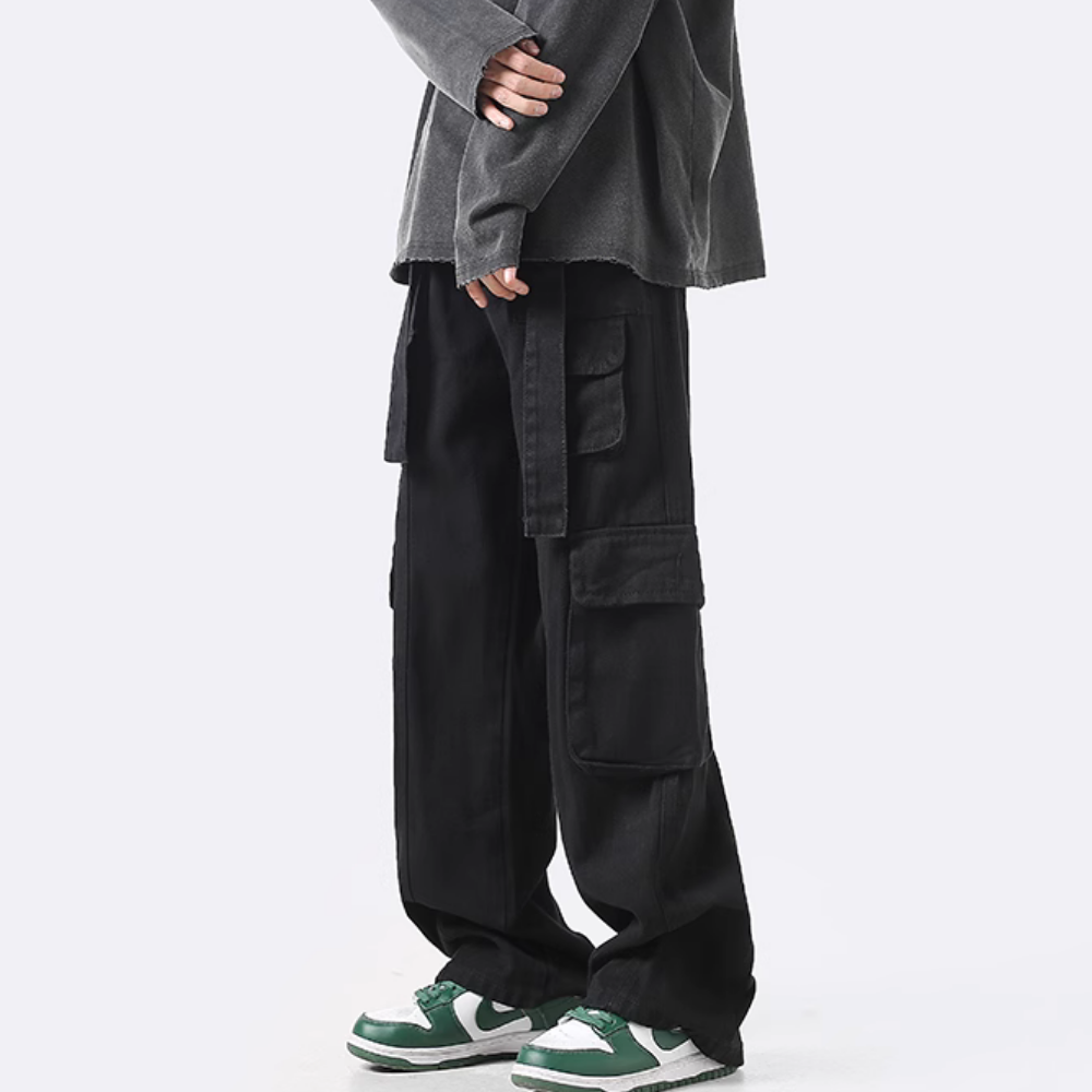 Street Belt Multi-Pocket Cargo Pants