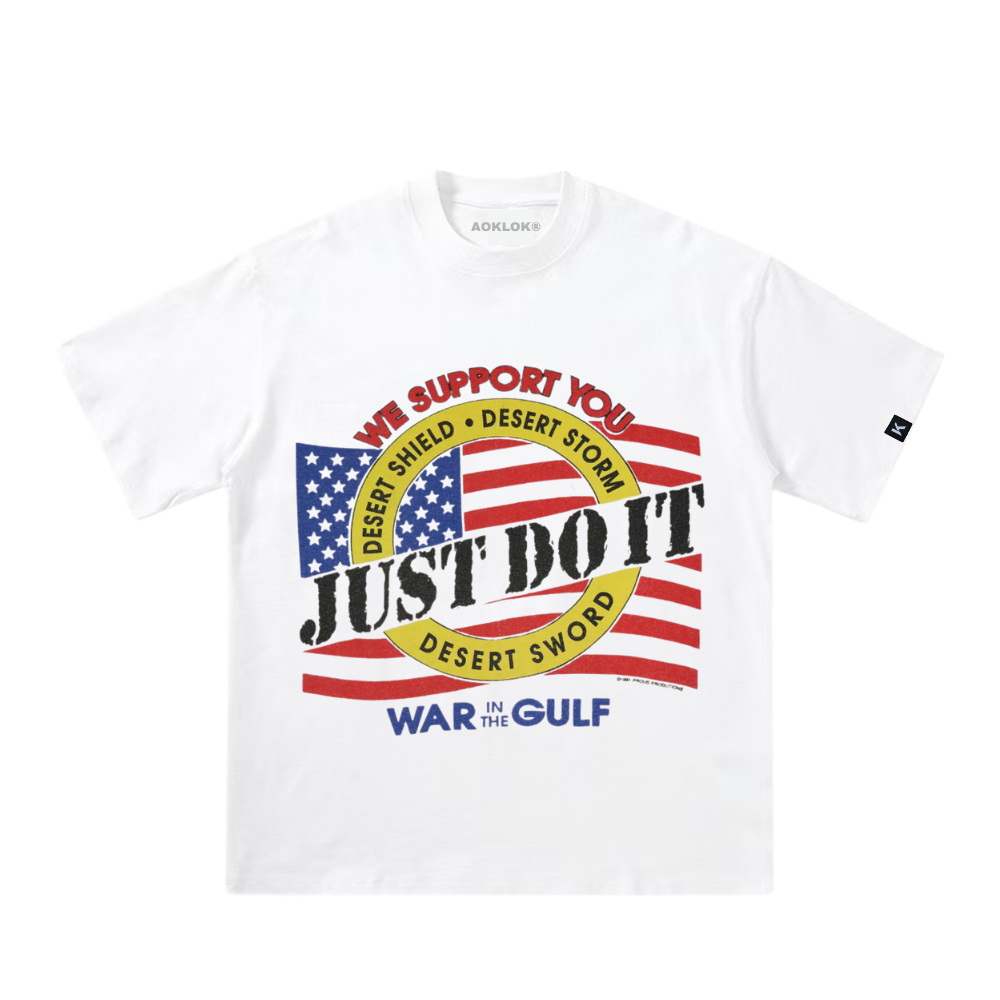 ART IN WAR Just Do War” Tee — Gulf Tactics Edition