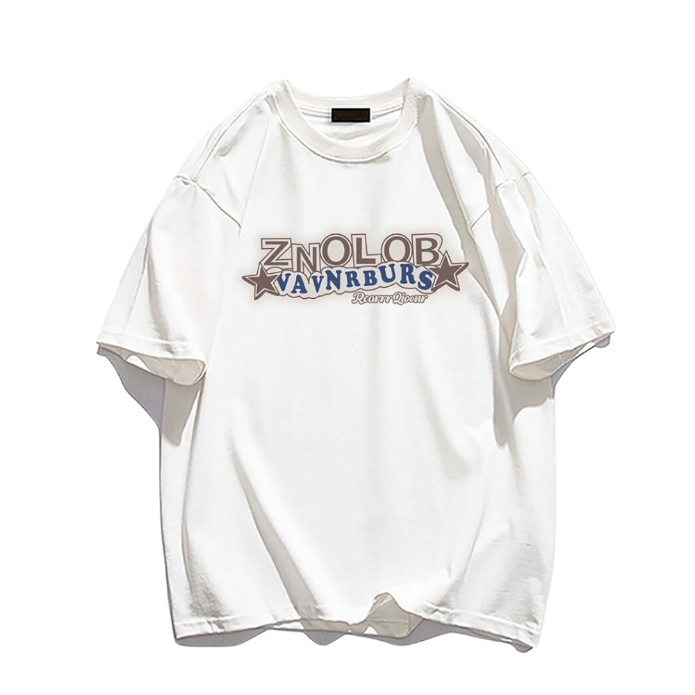 Stars Print Cotton T-Shirt