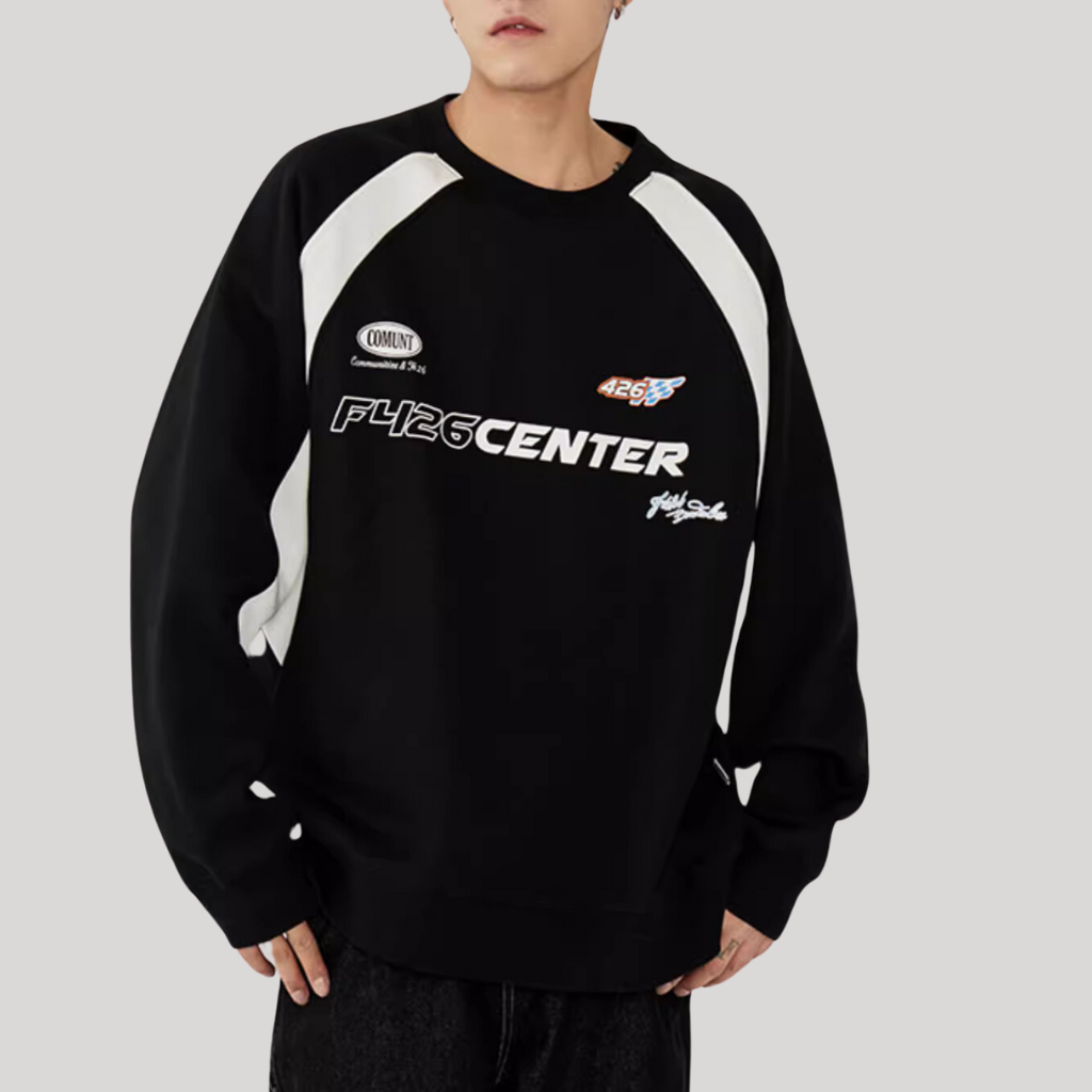 American Cotton Letter Raglan Sweatshirt