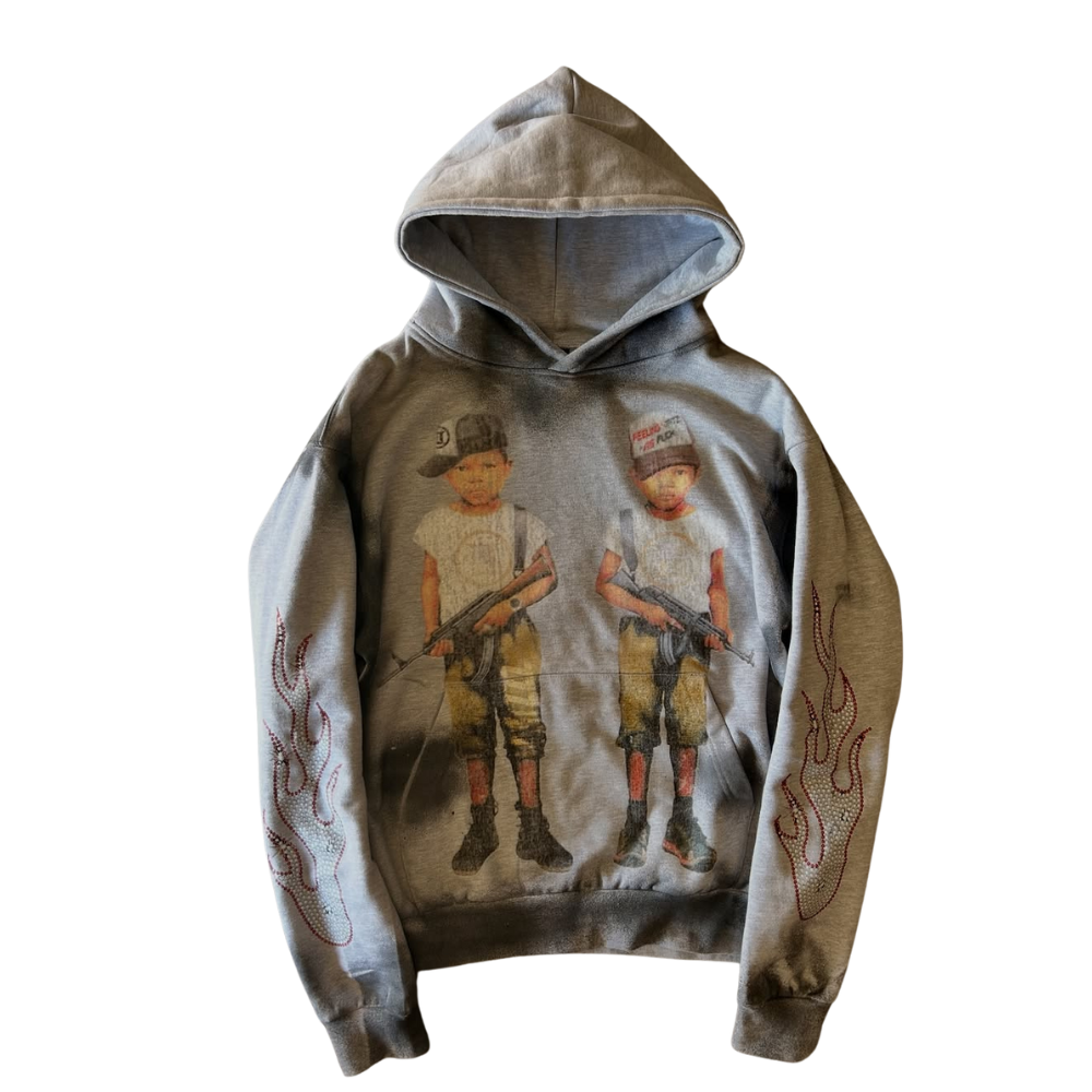 ART IN WAR Born Into Fire – Youth in Conflict Hoodie