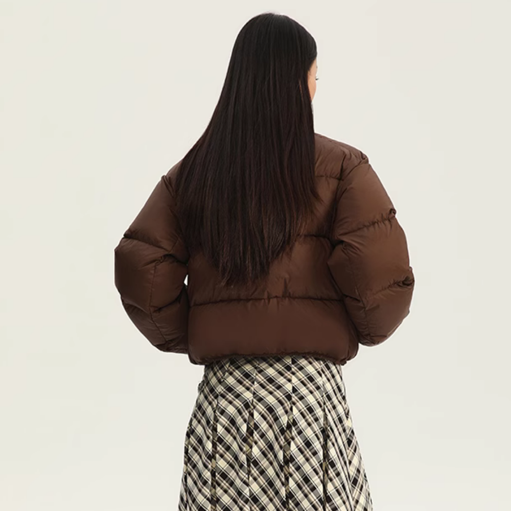 Women's Simple Cropped Down Jacket
