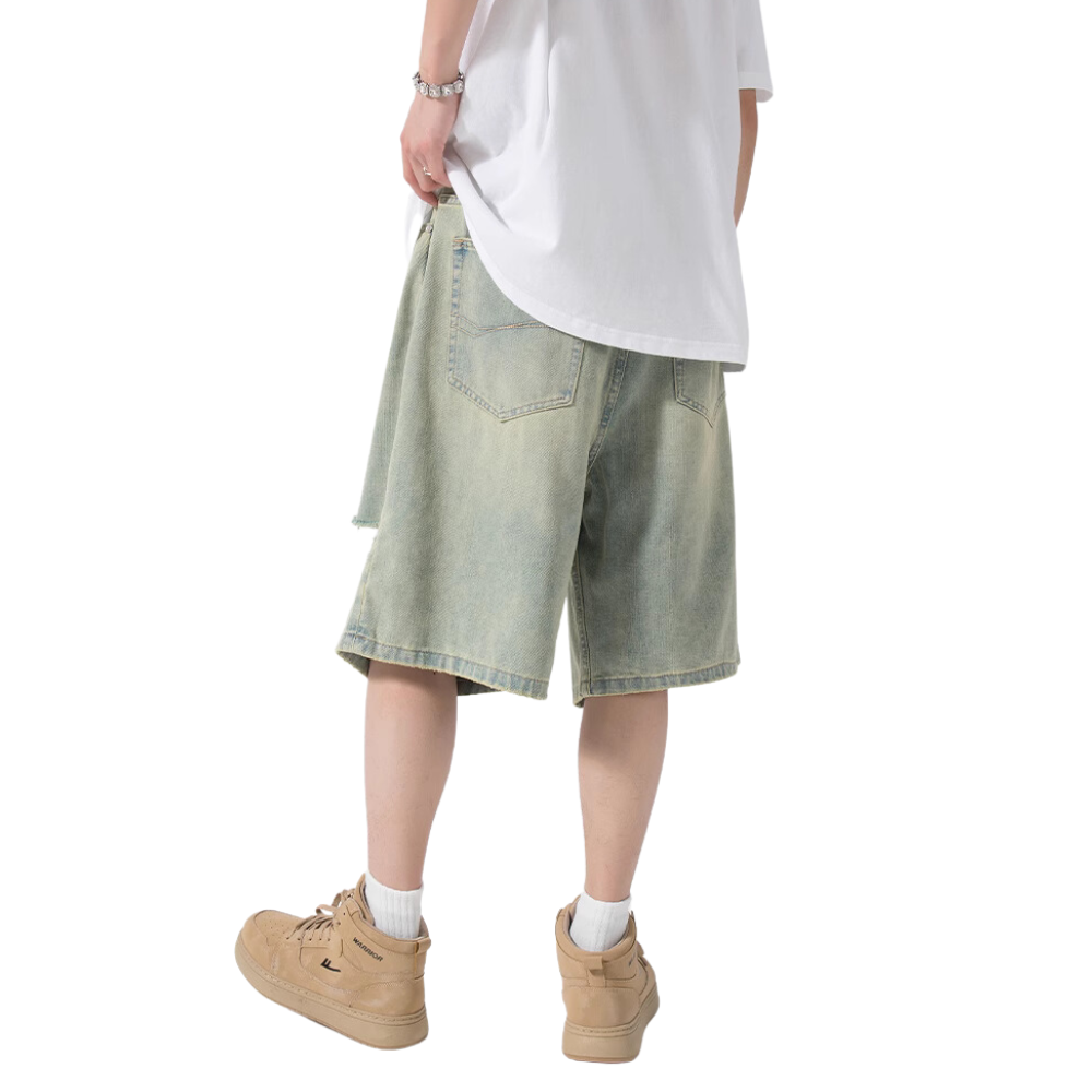 High Street Distressed Denim Shorts