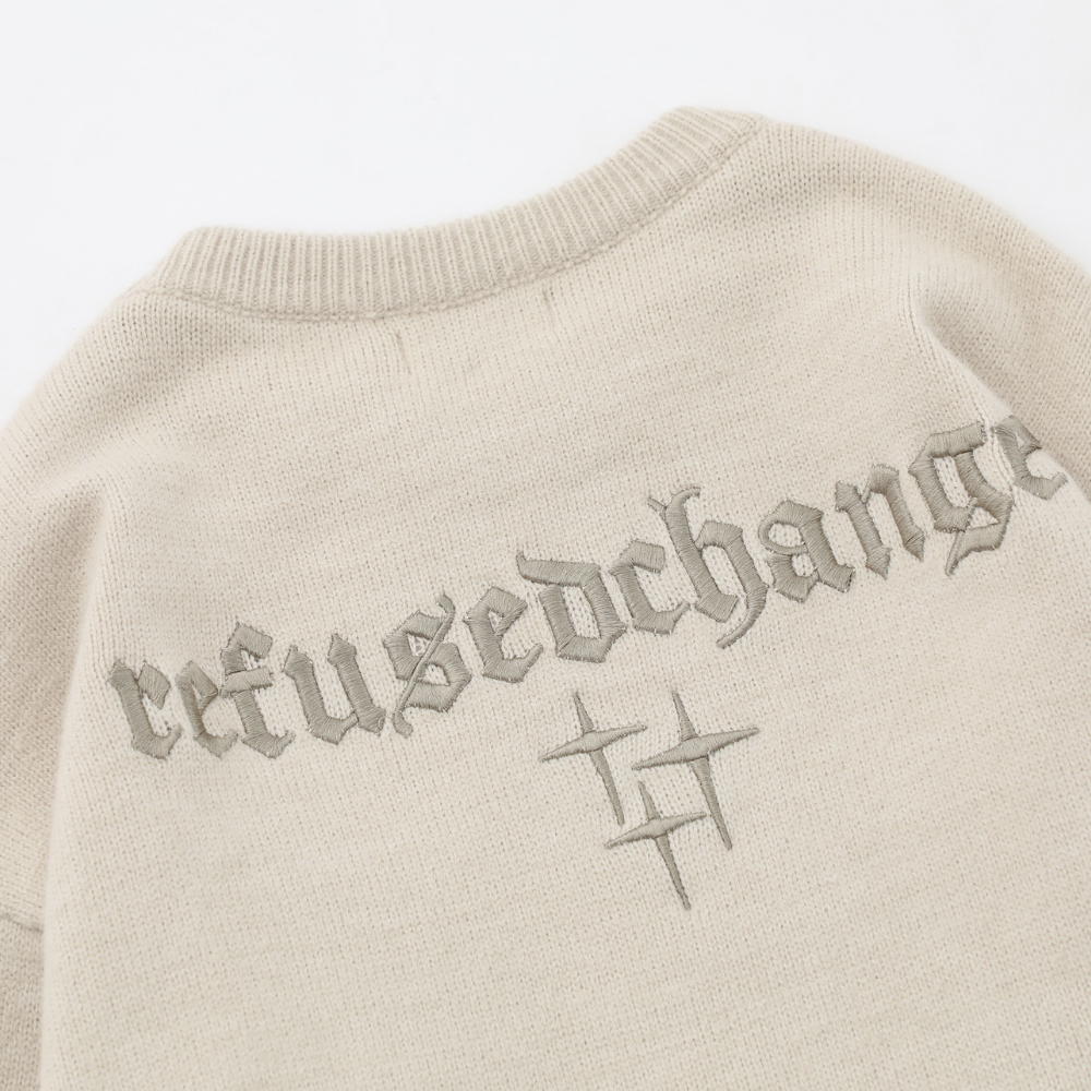 High Street Star Embroidery Sweater