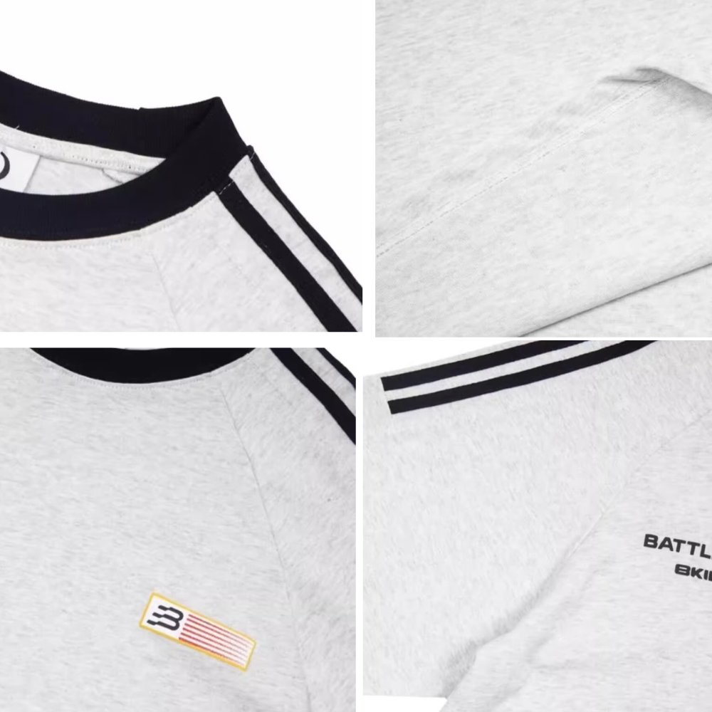 Retro Simple Raglan T-shirt