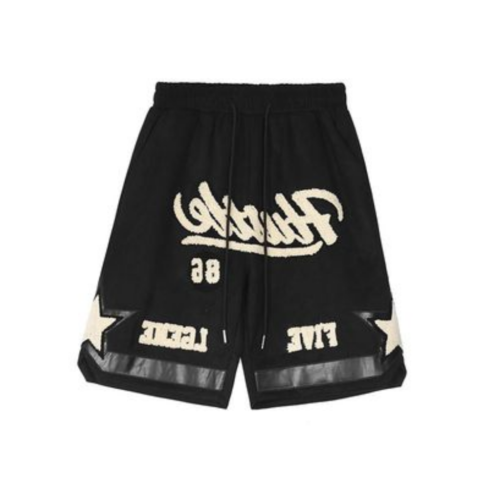 Vintage Alphabet Flocked Jacquard Shorts