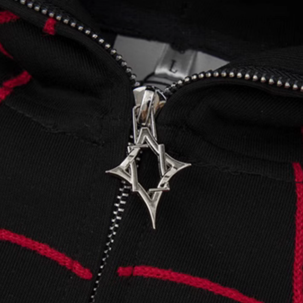 🔥High Street Spider Jacquard Hoodie