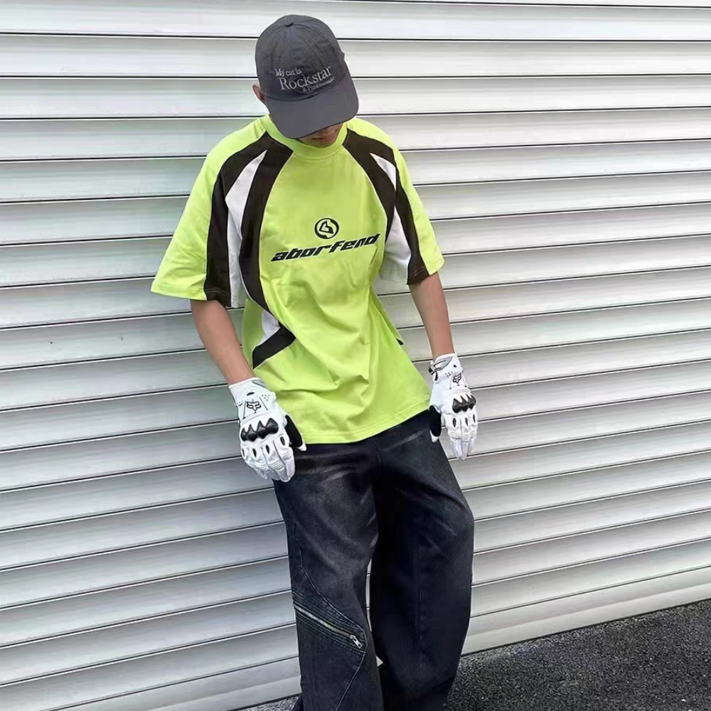 American Contrast Letter T-shirt