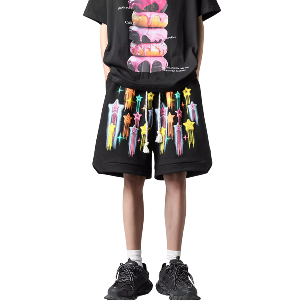 Street Pentagram Sports Cotton Shorts