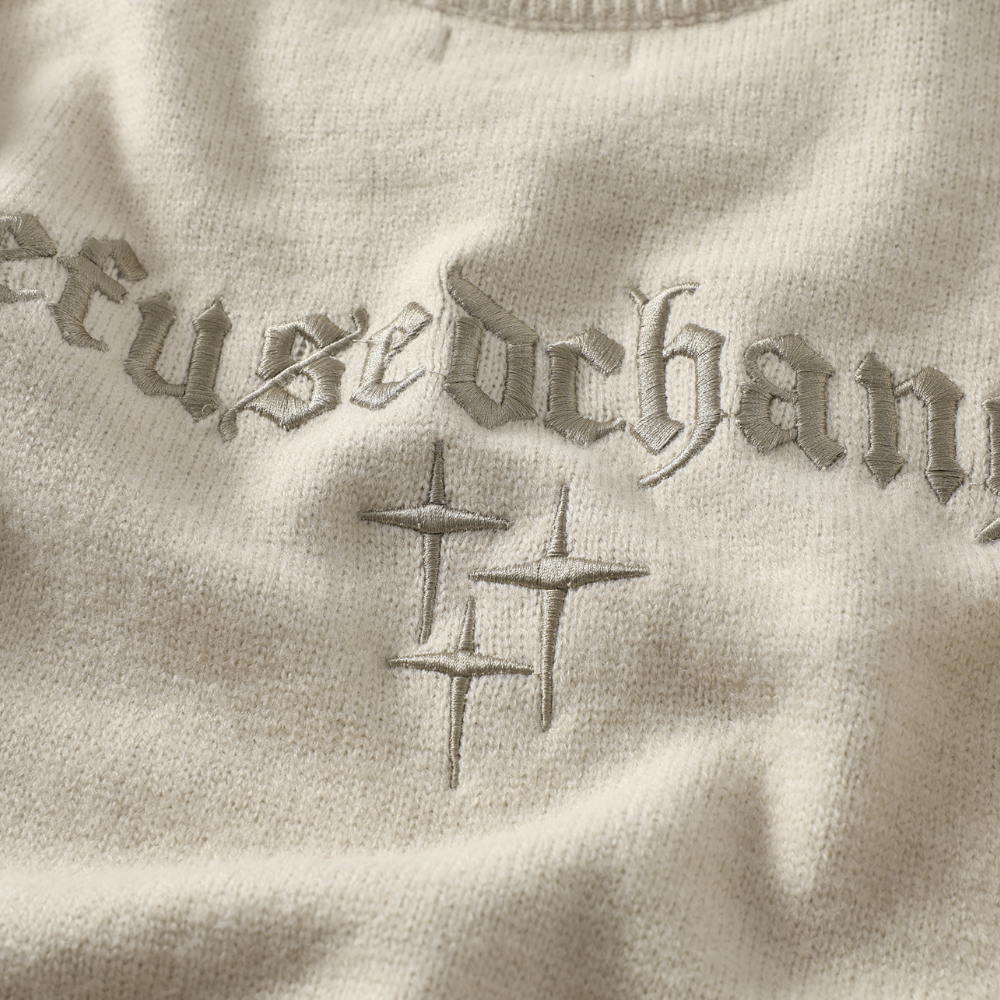 High Street Star Embroidery Sweater