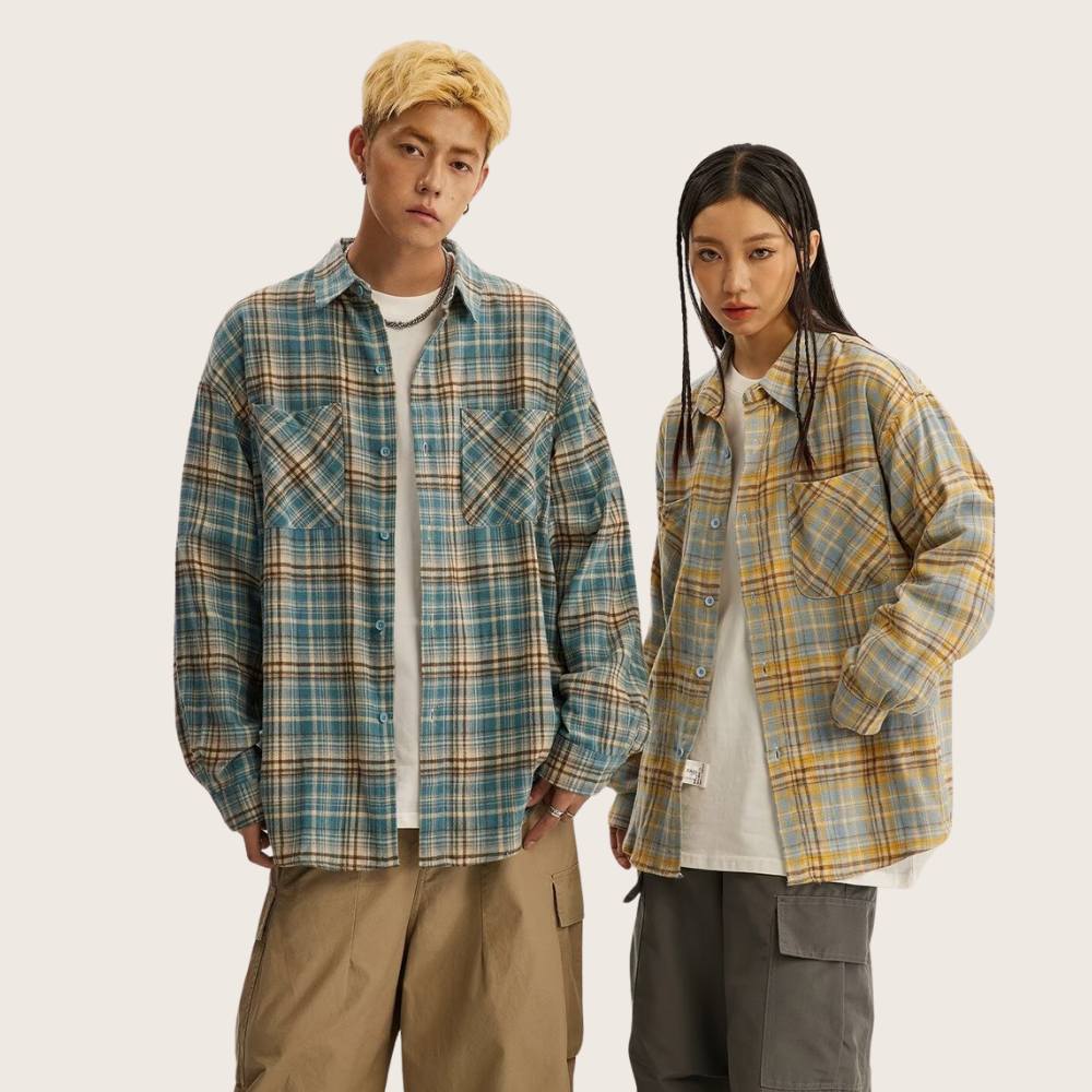 Japanese Rendered Plaid Shirt