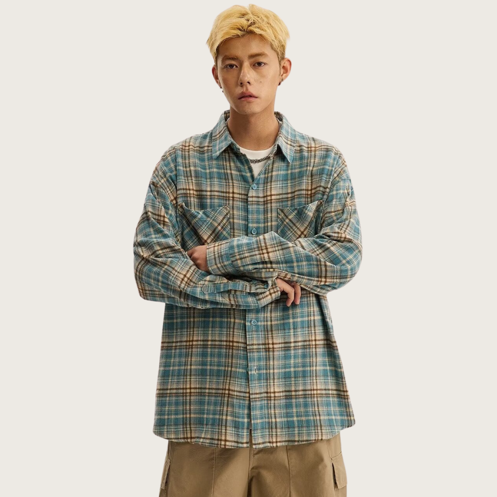 Japanese Rendered Plaid Shirt