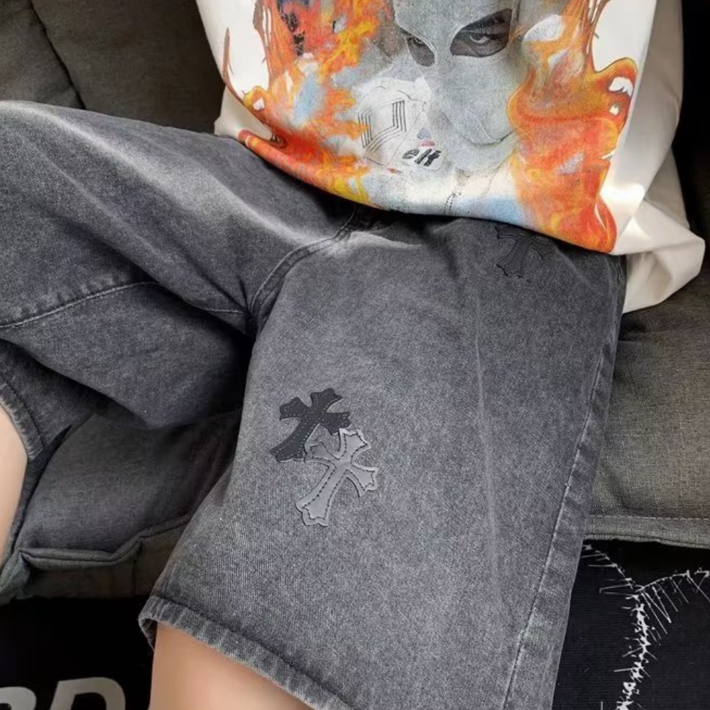Cross Drawstring Shorts