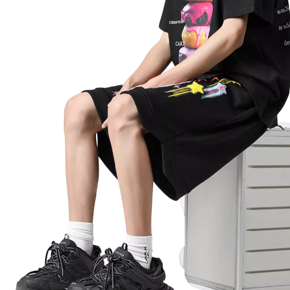 Street Pentagram Sports Cotton Shorts