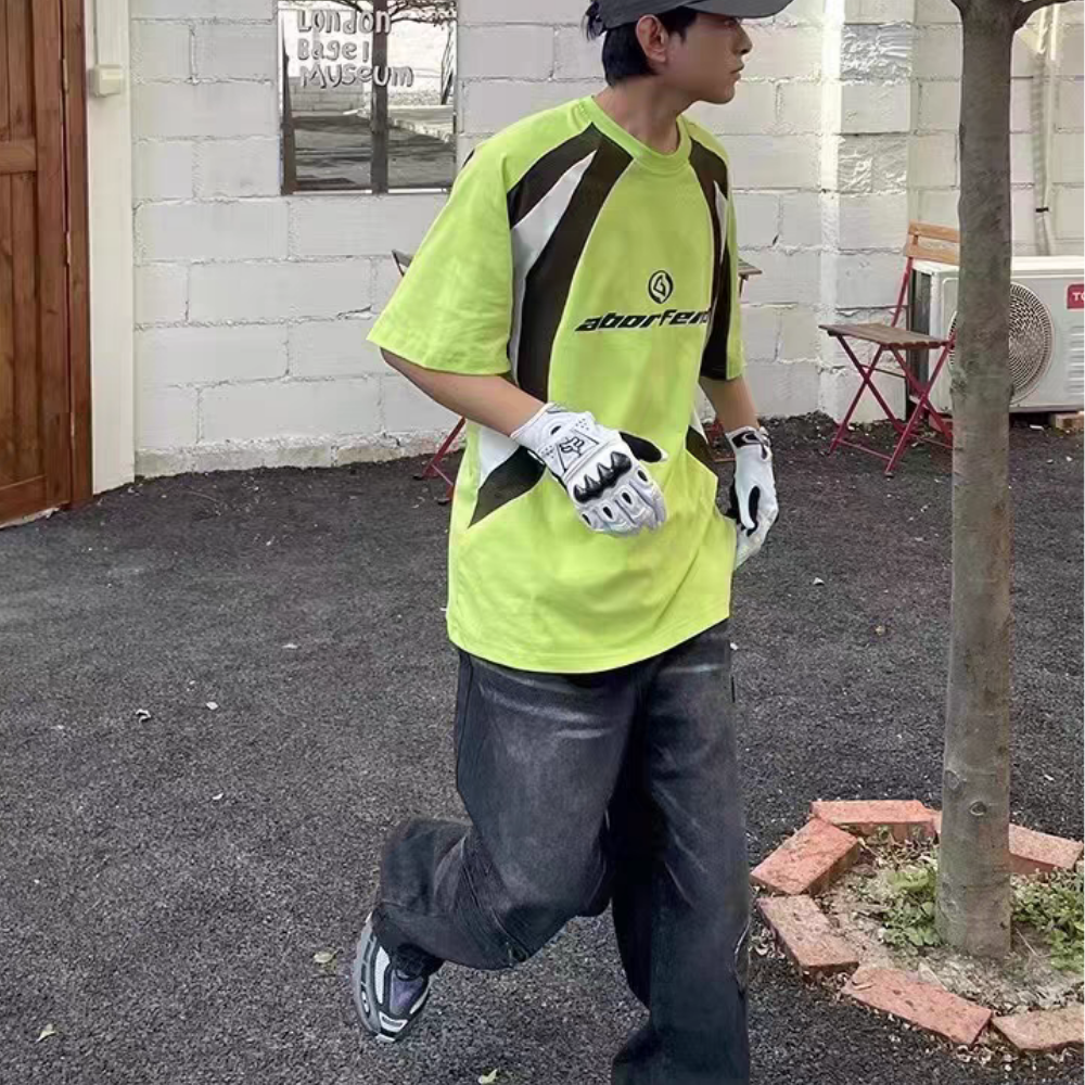 American Contrast Letter T-shirt