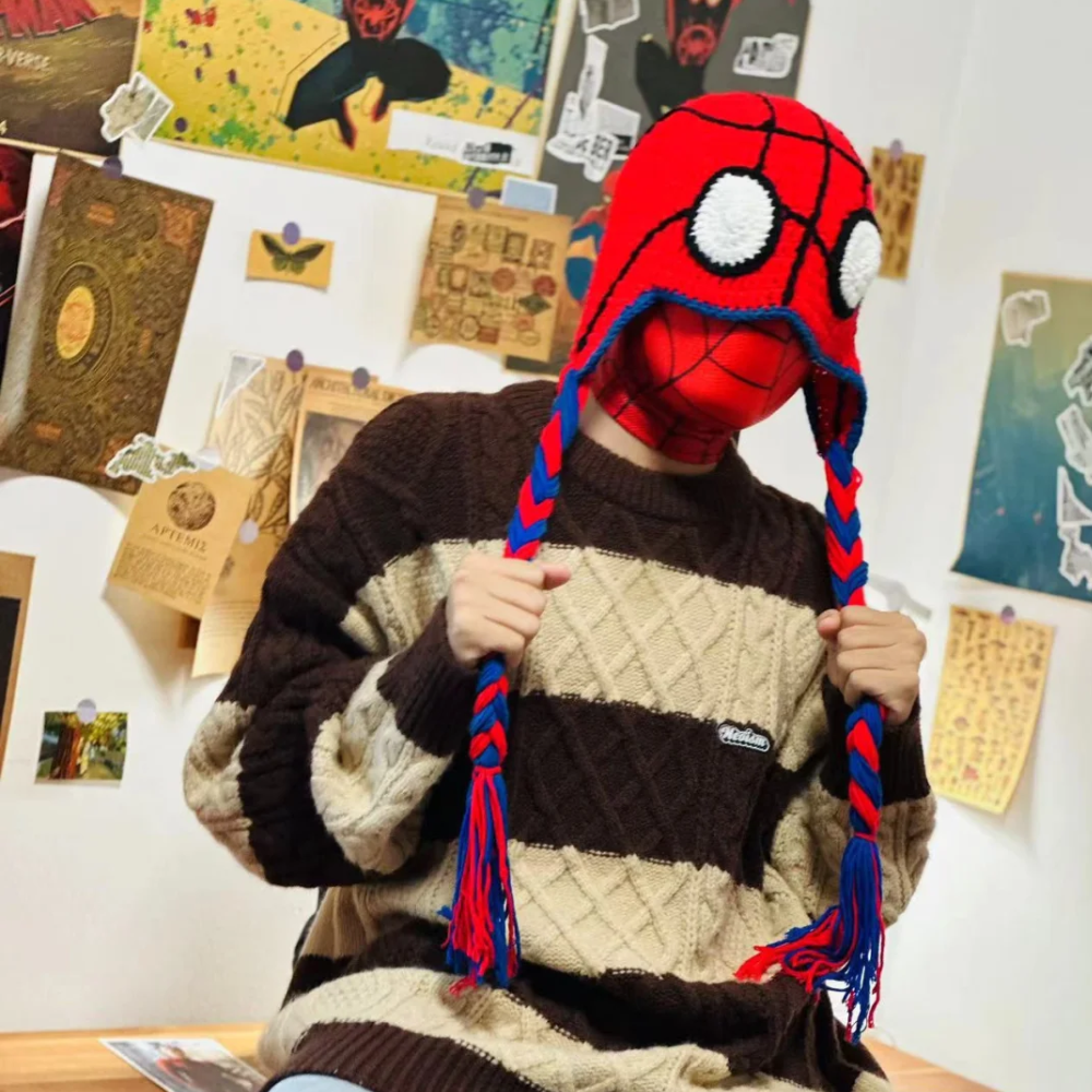 Spiderman Knitted Hat