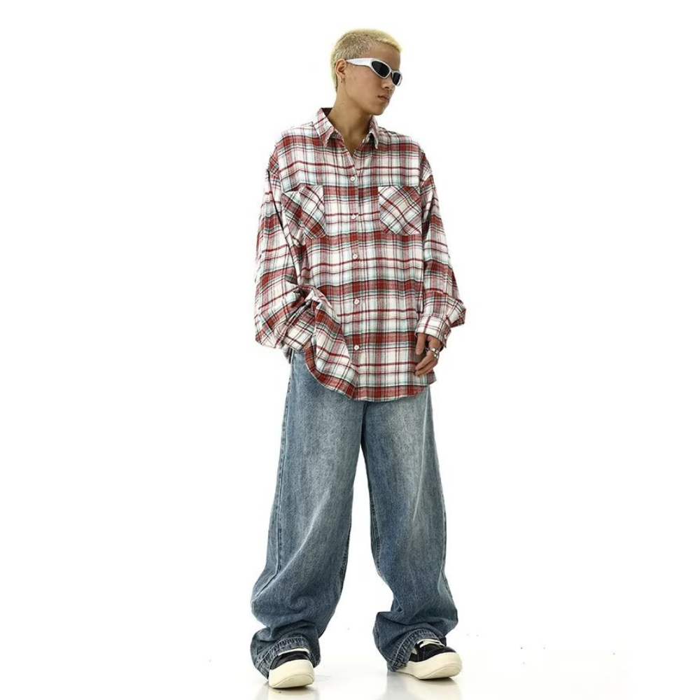 Japanese Rendered Plaid Shirt