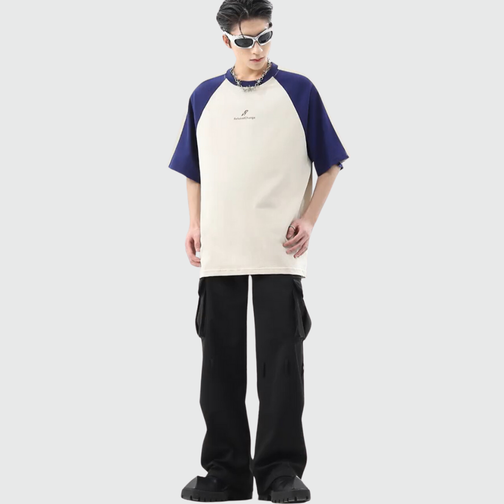 Vintage Raglan Sleeve Couple T-Shirt