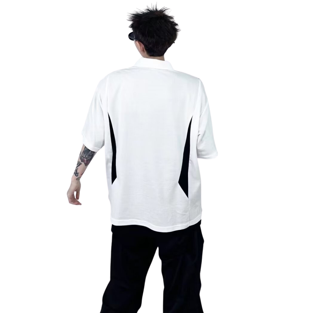 Vintage Half Zip Polo T-shirt