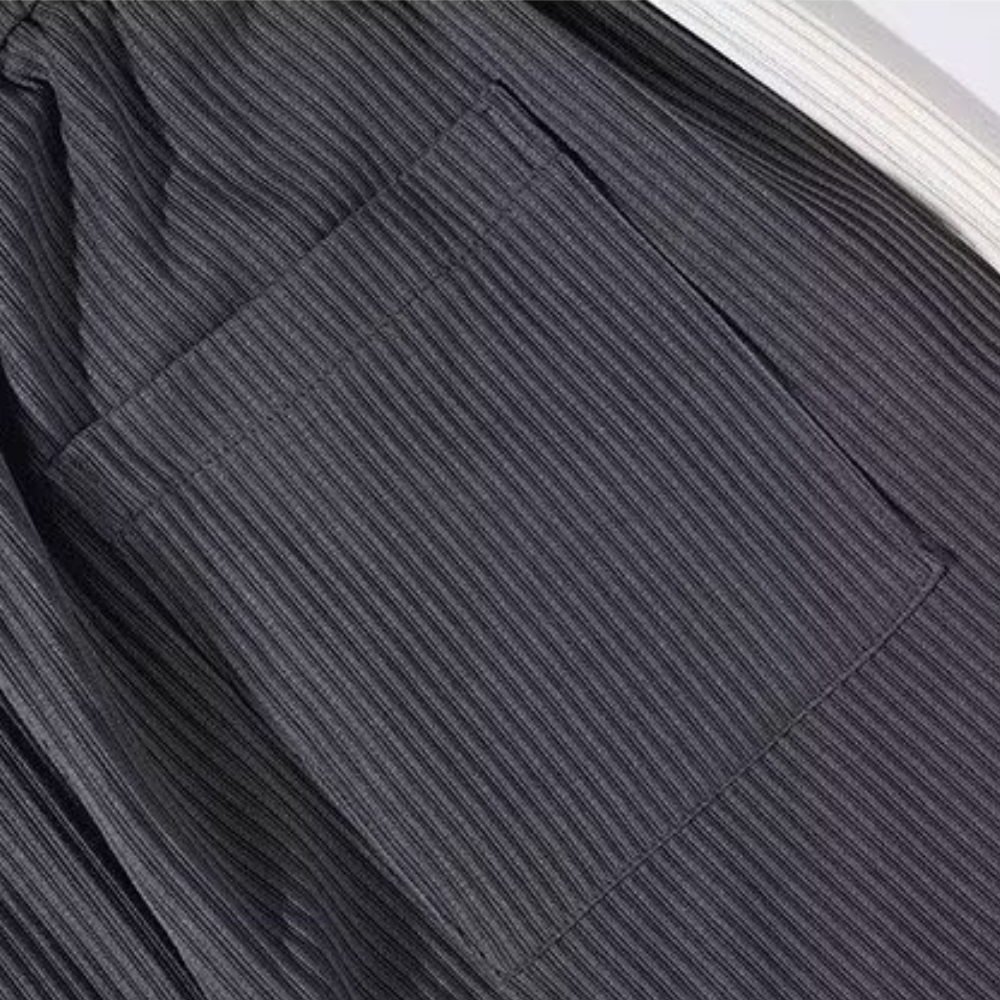 Paneled Drawstring Casual Sweatpants