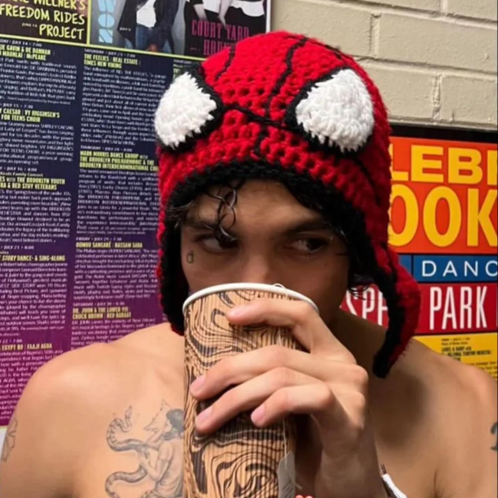 Spiderman Knitted Hat