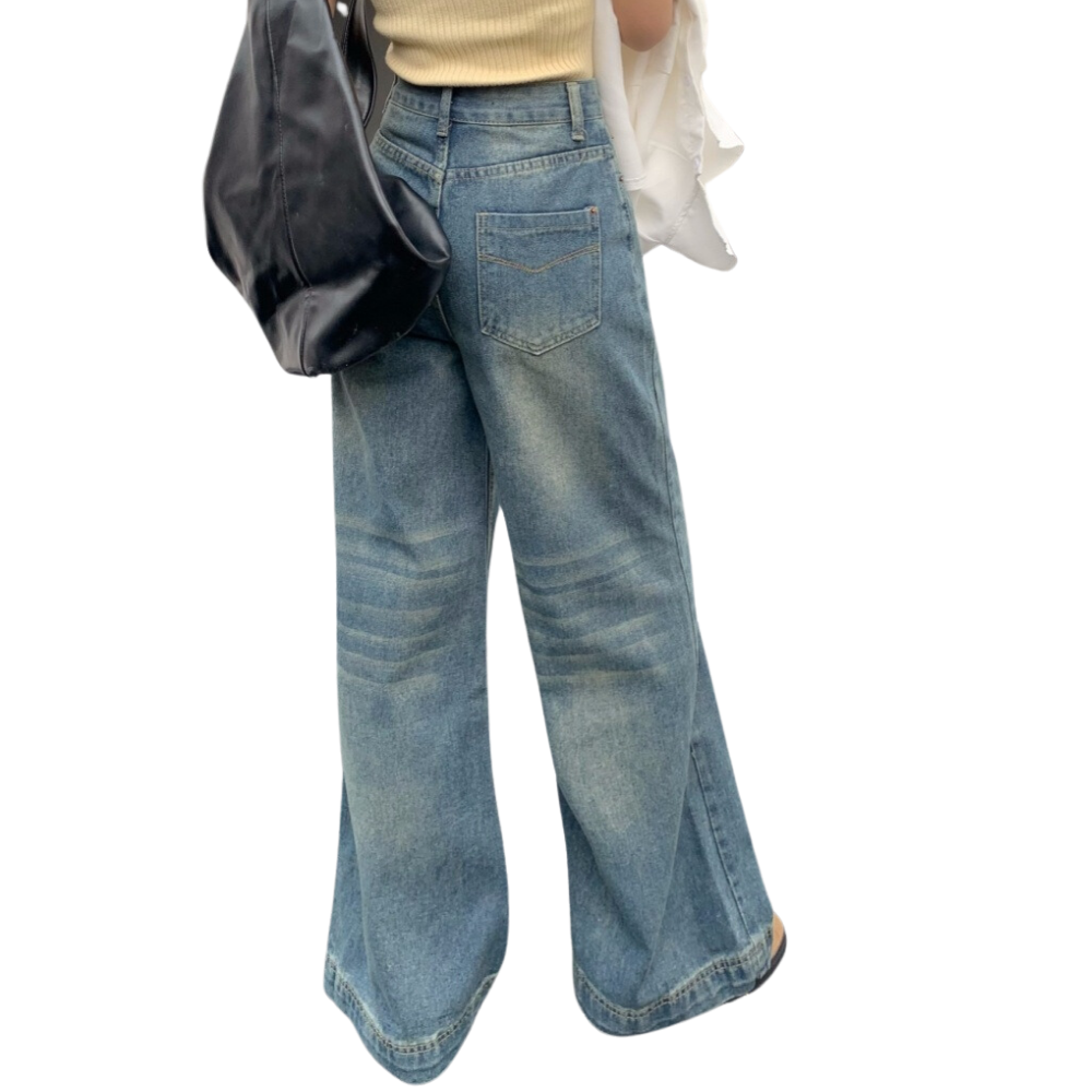 Women's Washed Gradient Bootcut Jeans