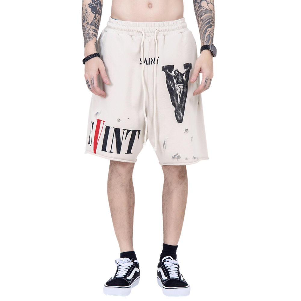 High Street Lettered Track Shorts
