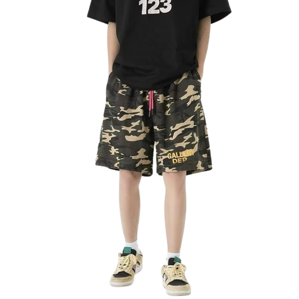 Street Camouflage Alphabet Shorts