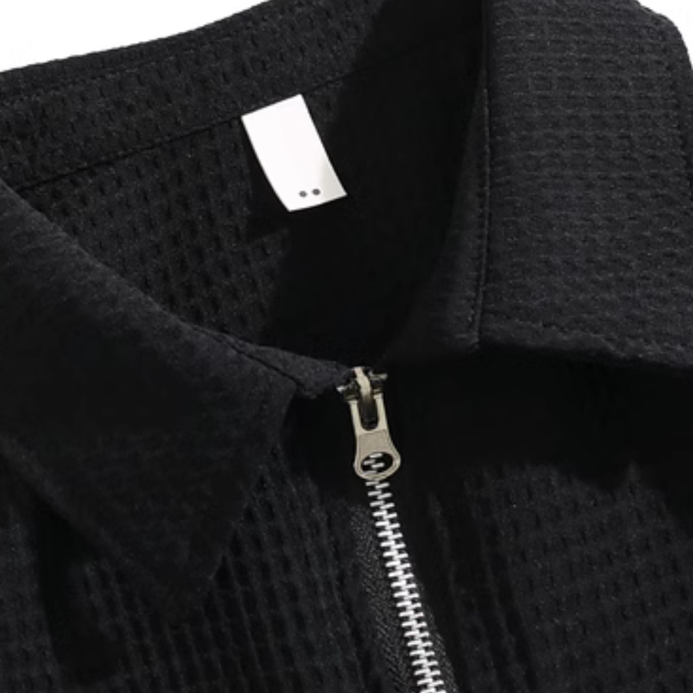 Simple Solid Waffle Shirt