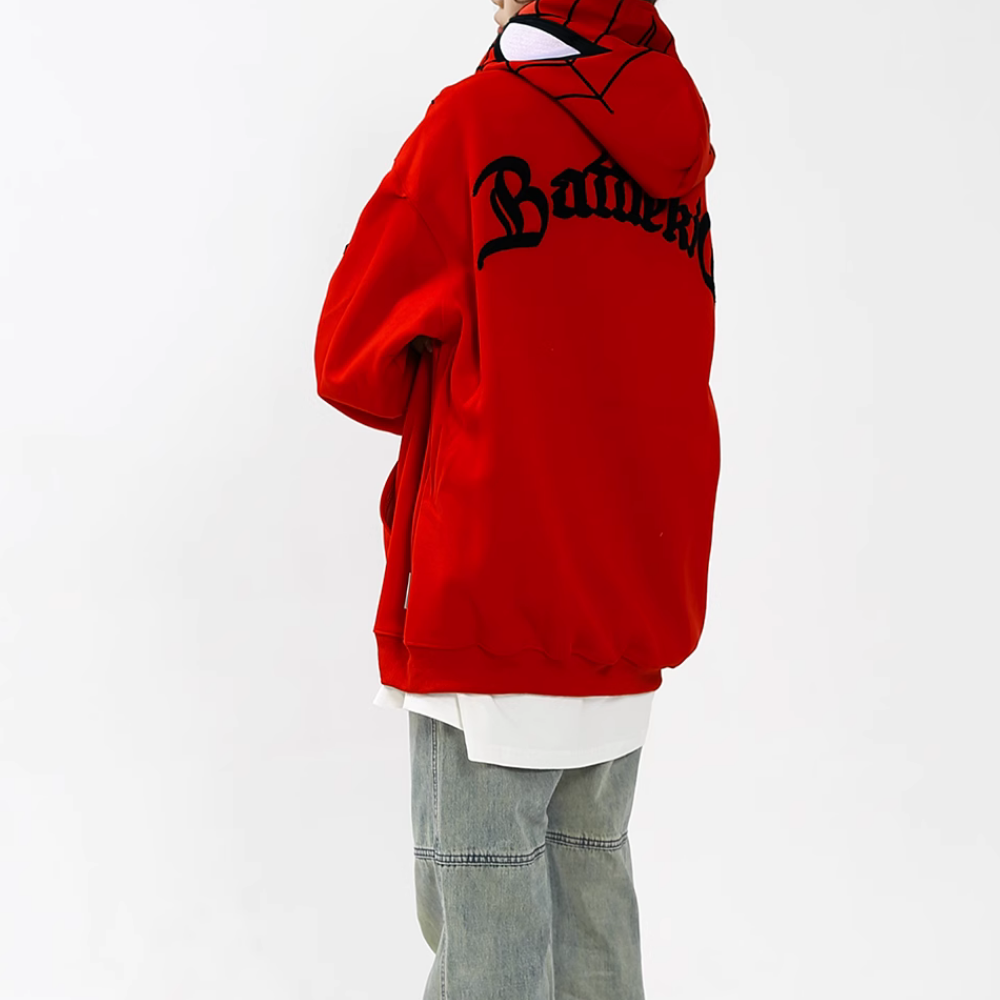 🔥High Street Spider Jacquard Hoodie