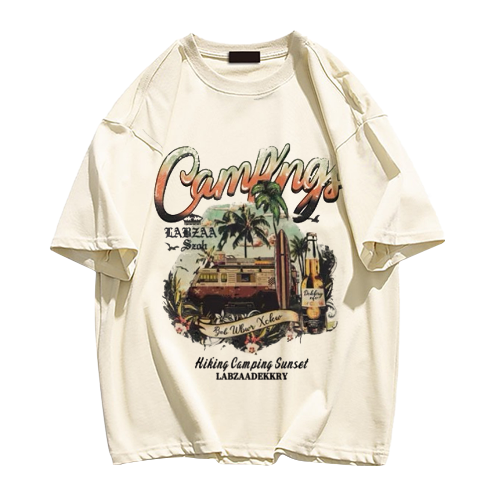 Vintage Landscape Print T-shirt