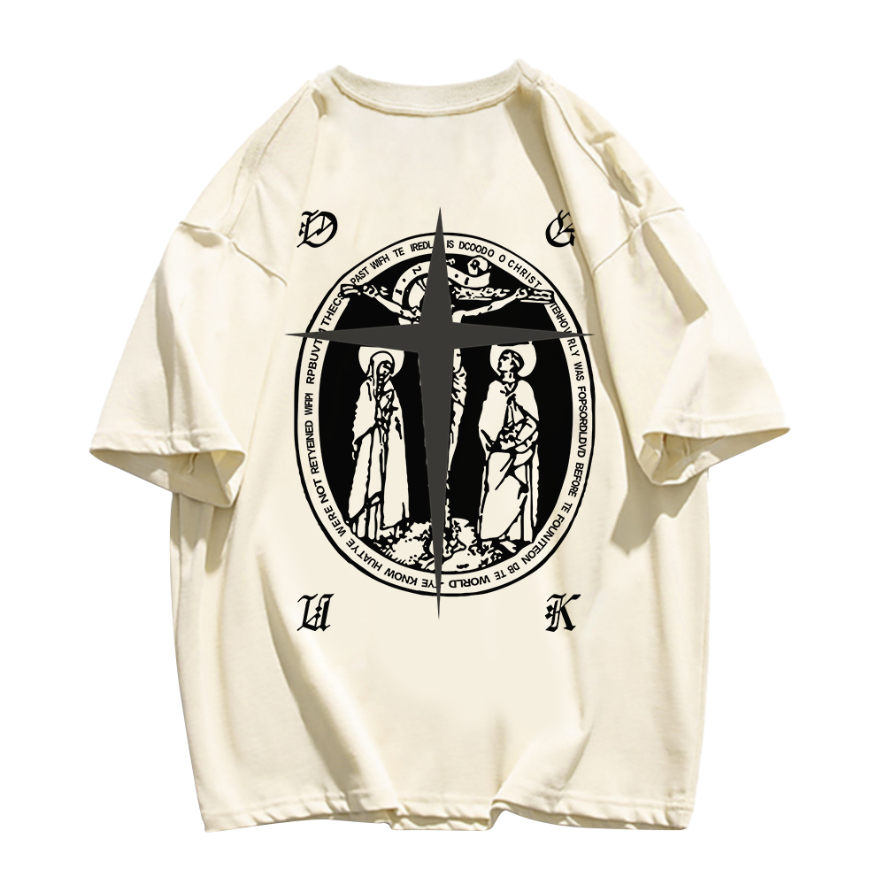 American Cross Print T-shirt